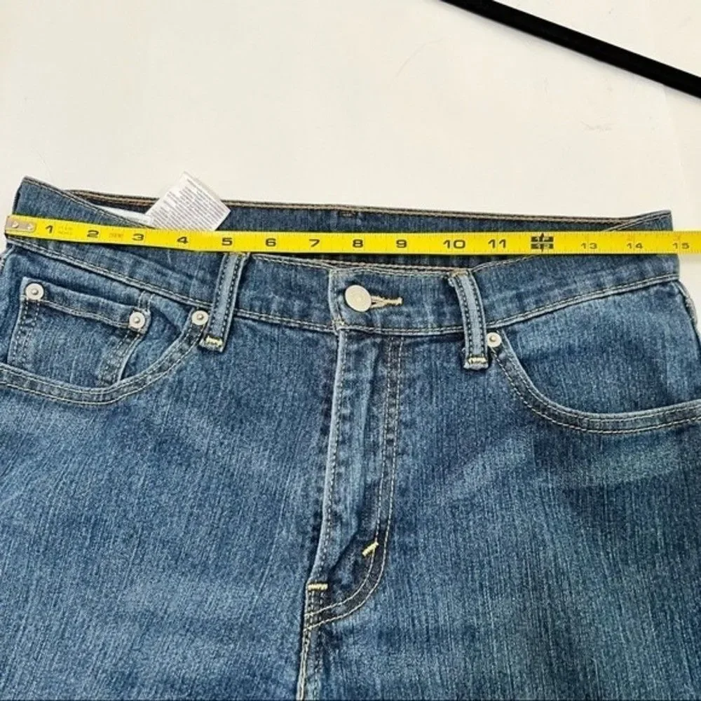 LEVIS 505 ‎ Blue Jeans 30 Waist Classic Straight Leg Short Inseam 27.75